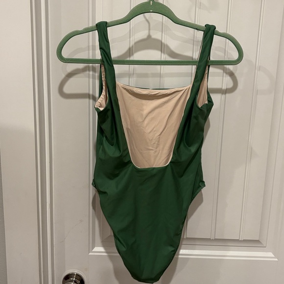 FARM Rio Green One Piece Swimsuit with Red Design - Picture 3 of 4